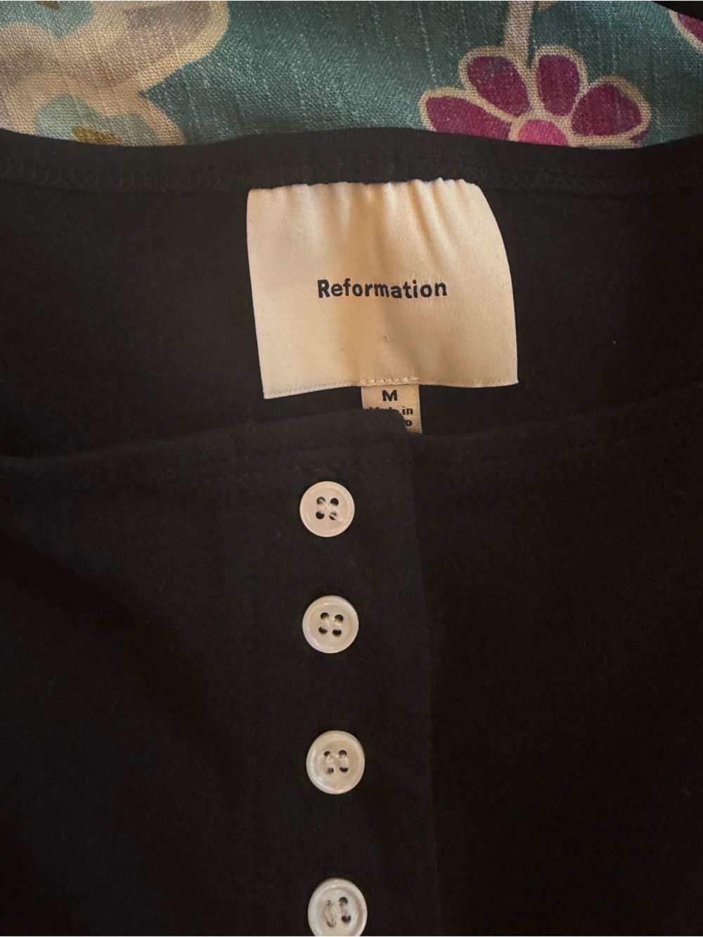 Reformation Julie Knit Button-Up Top, NEW - Picture 5 of 11
